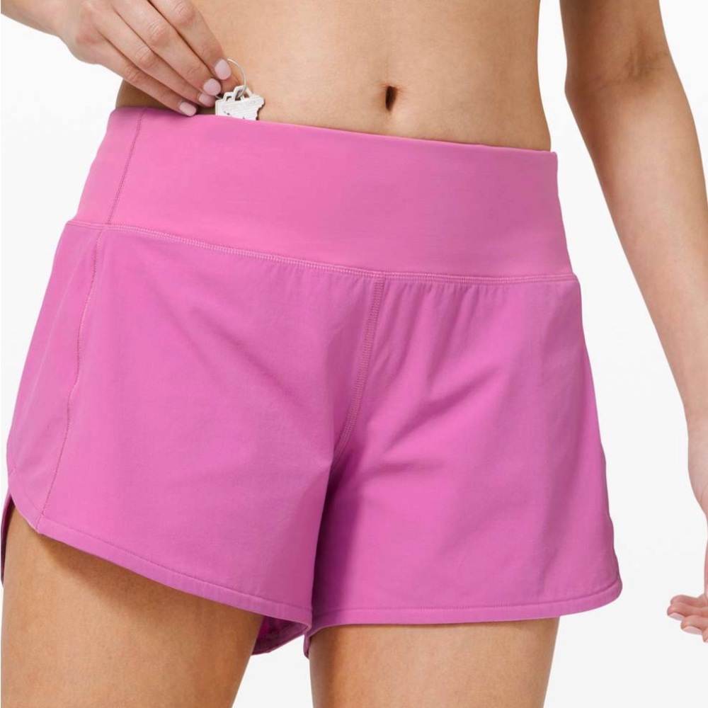 Like New Lululemon Speed Up Short Magenta Glow